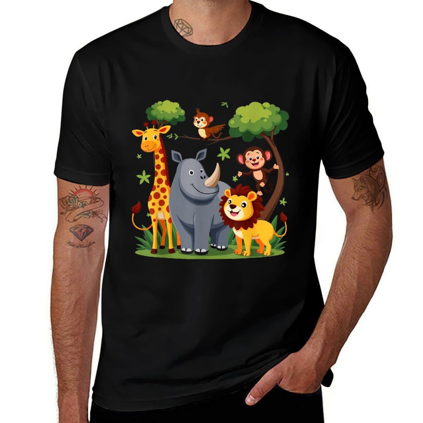 Forest Animals Jungle Animal Idea For Kids & Animal Themed  Versatile T-Shirt