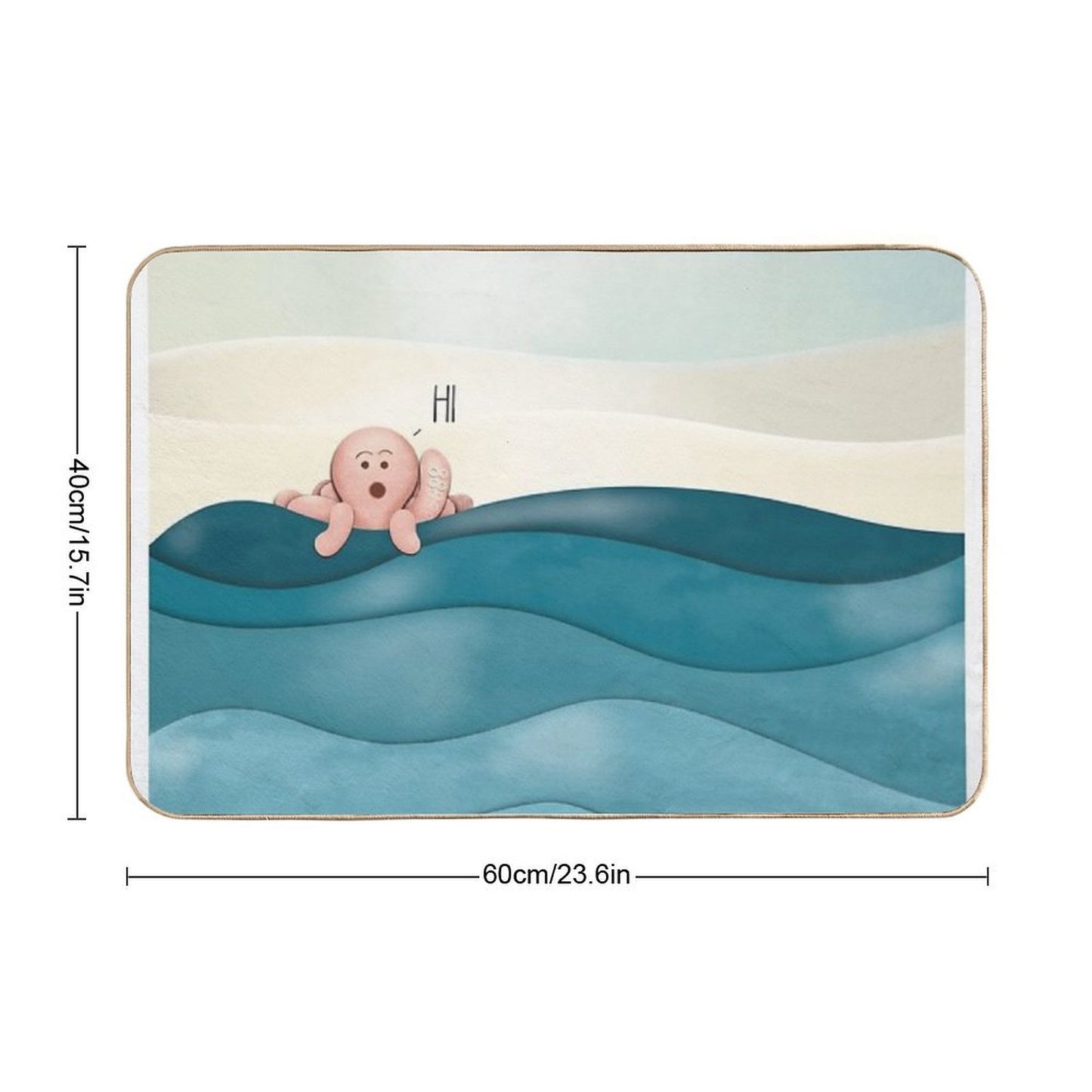 Octopus Pal - Friendly Fun from The Ocean  Eco-Friendly Bath Mat
