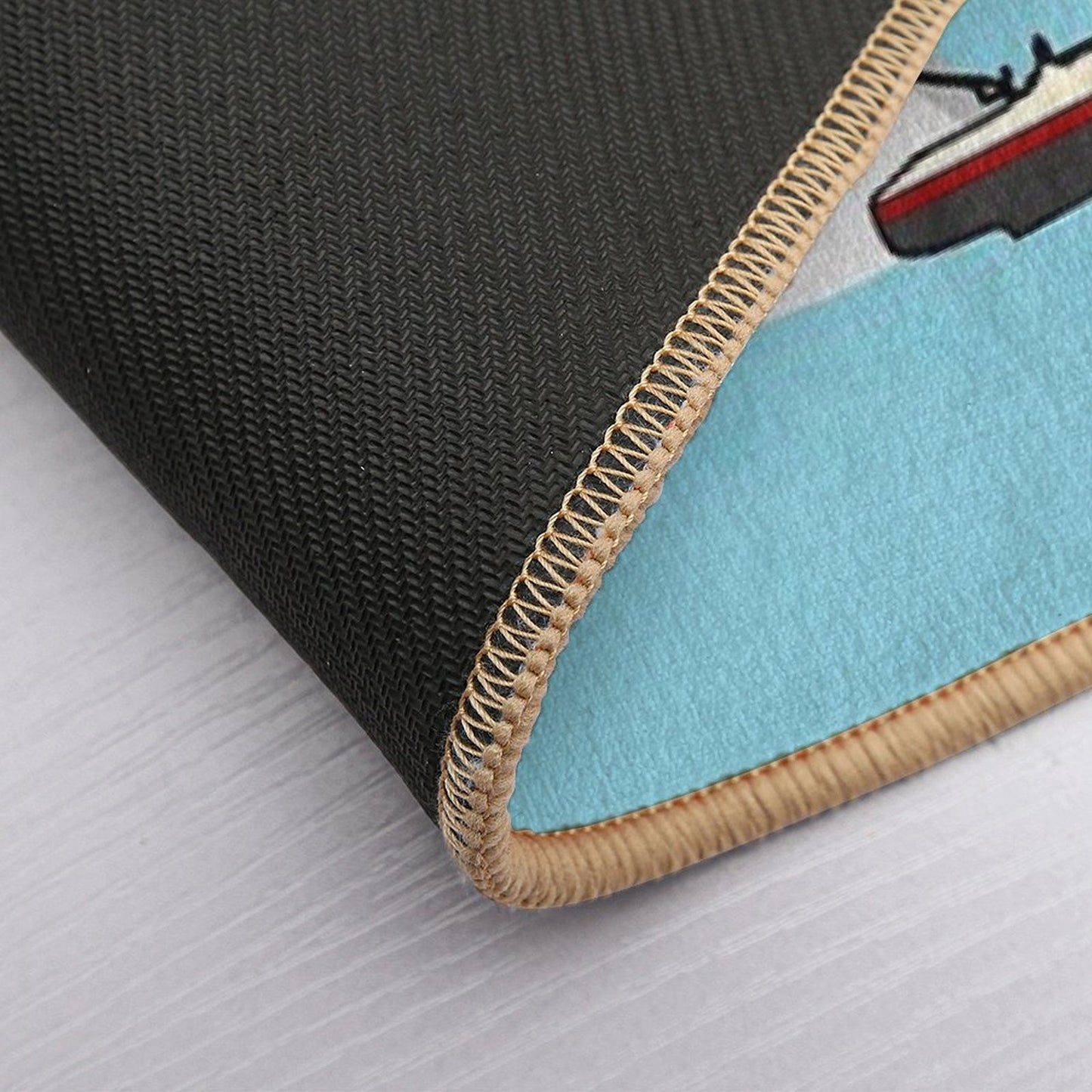 Jaws Movie Fan Art , Shark Beside Boat , Gonna Need A Bigger Boat  Slip-Resistant Bath Mat