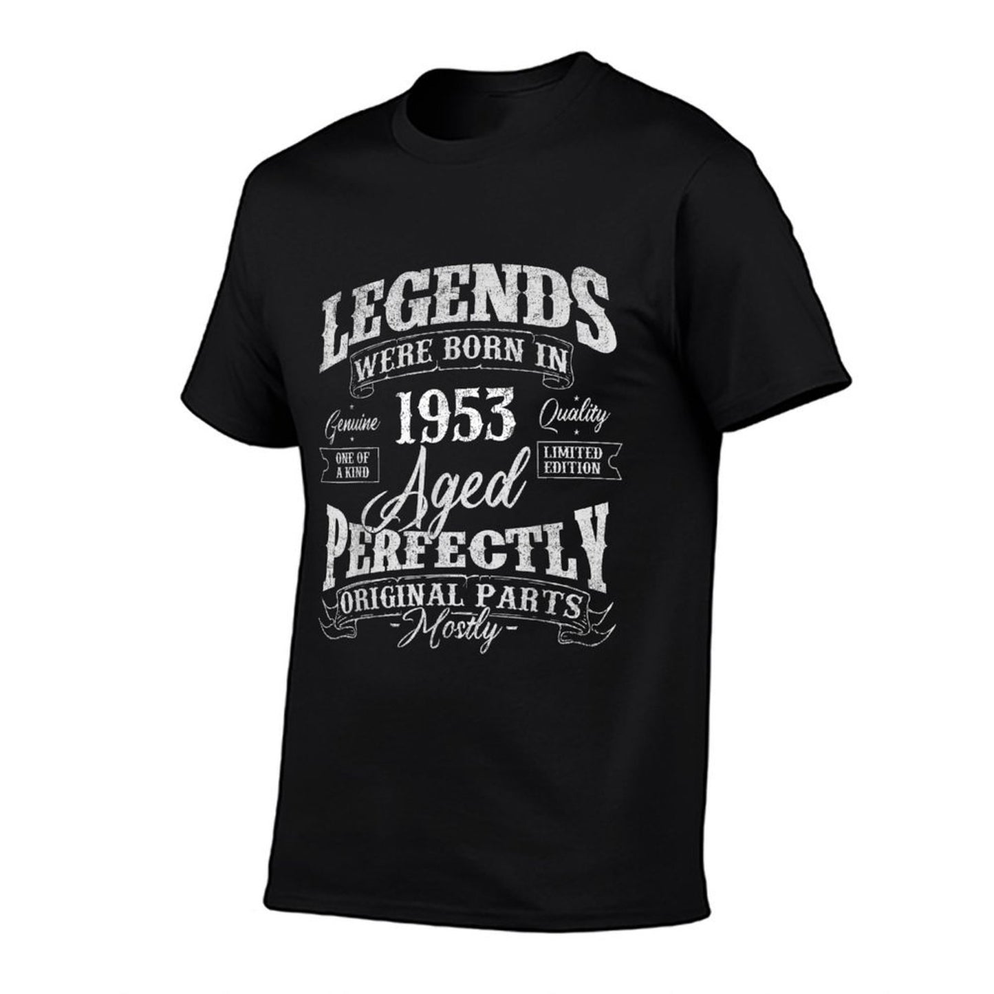Legends Were Born In 1953 Year Of Birth Birthday  Heathered Texture T-Shirt