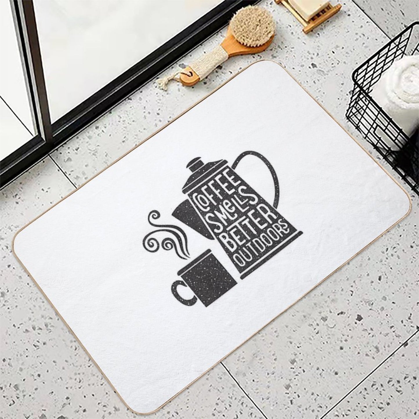 Coffee Smells Better  Absorbent Bath Mat