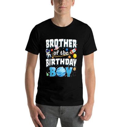 Brother Of The Birthday Boy Astronaut Family Space Planets  Eco-friendly Material T-Shirt