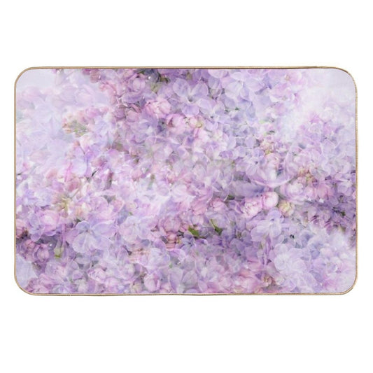 Romantic Lilac - Floral Art, Vintage  Versatile Bath Mat