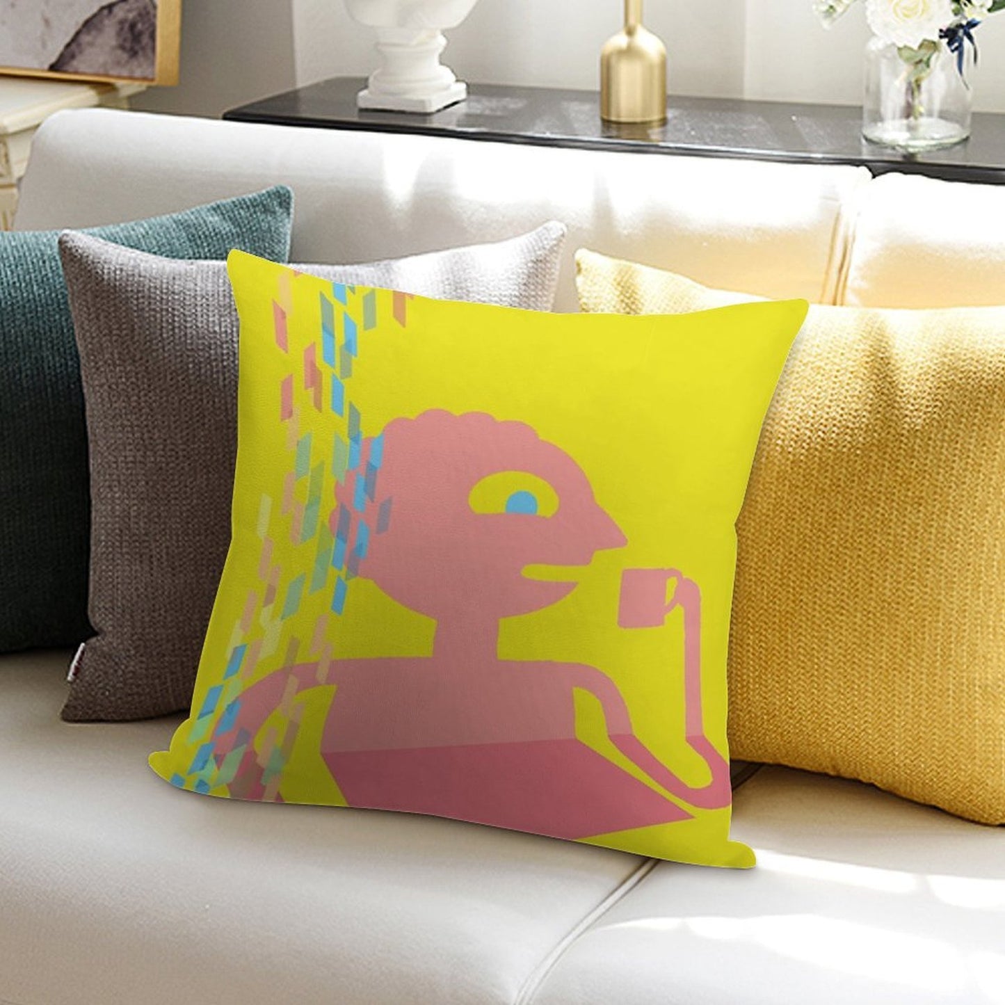 PRISMO THE WISH MASTER Soft Fade-Resistant Throw Pillow