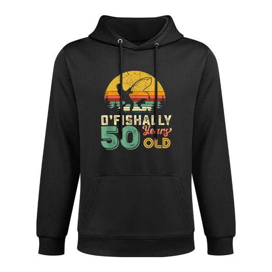 50 Years Old Fishing Gift 50th Birthday Cool Fifty Year Old Pilling-Resistant Hoodie
