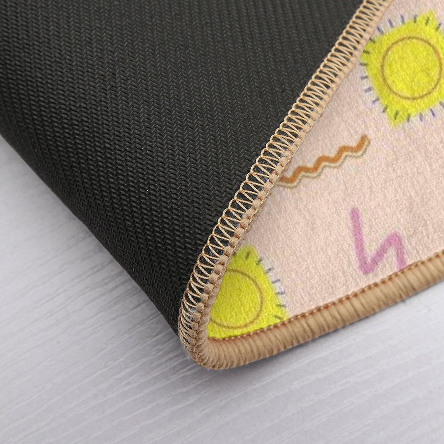 Abstract Sun Pattern  Absorbent Bath Mat