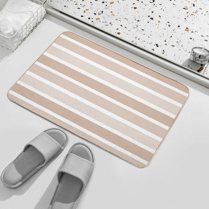 Nude Color Lines  Repositionable Bath Mat