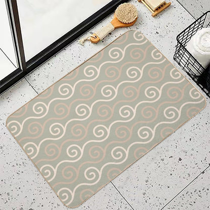 Spiral Lines  Odorless Bath Mat