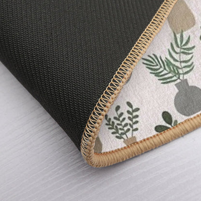 Pot Plants-tan-blush  Dirt-Trapping Bath Mat