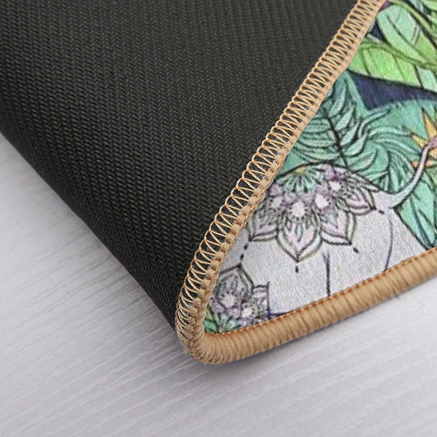 Little Elephant on A Jungle Adventure – Faded Vintage Version  Toxin-Free Bath Mat