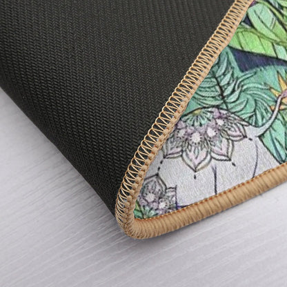 Little Elephant on A Jungle Adventure – Faded Vintage Version  Toxin-Free Bath Mat