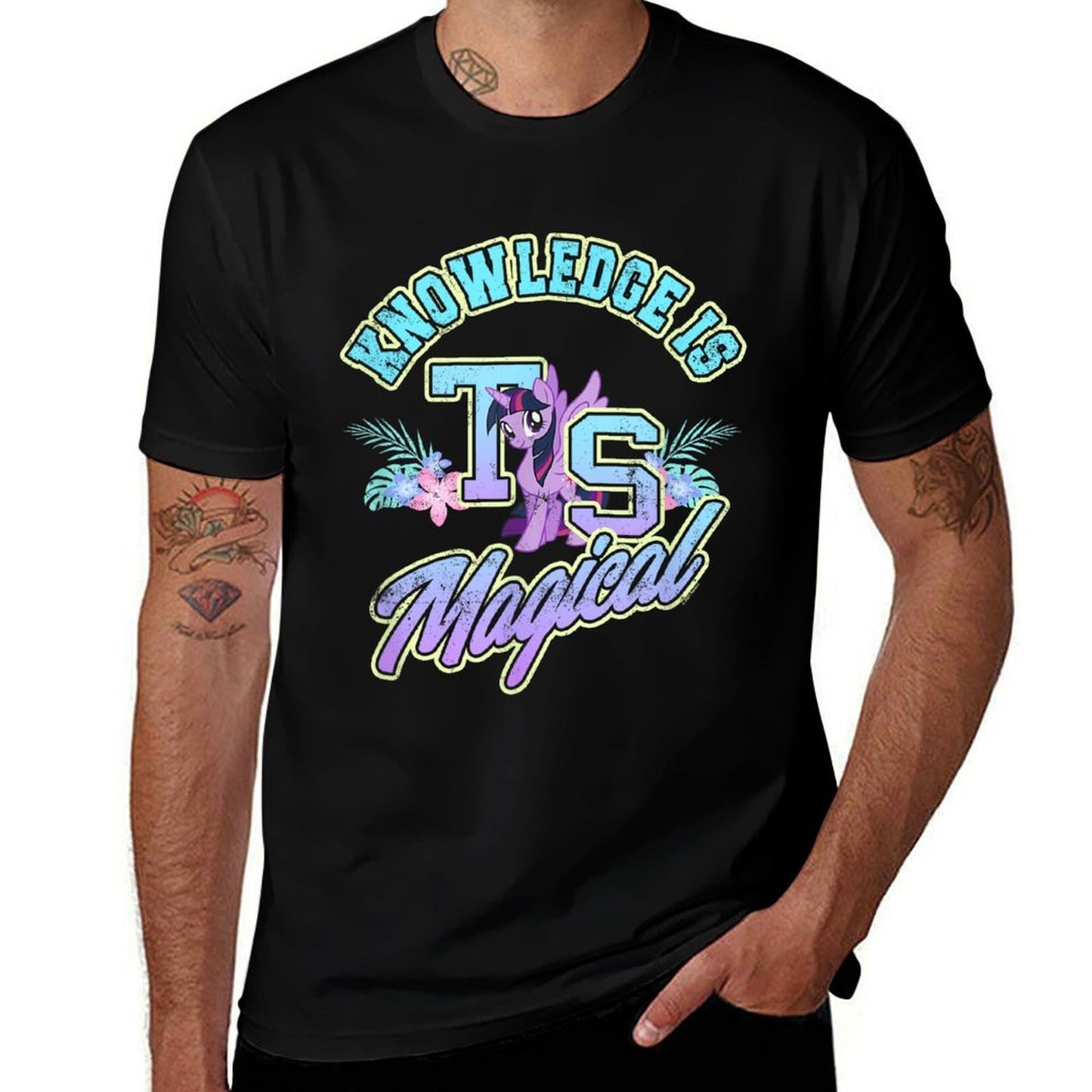My Little Pony Twilight Sparkle Knowledge Is Magical  Tagless Design T-Shirt