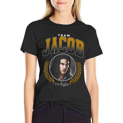 Twilight Team Jacob Portrait  Summer-ready Fabric T-Shirt