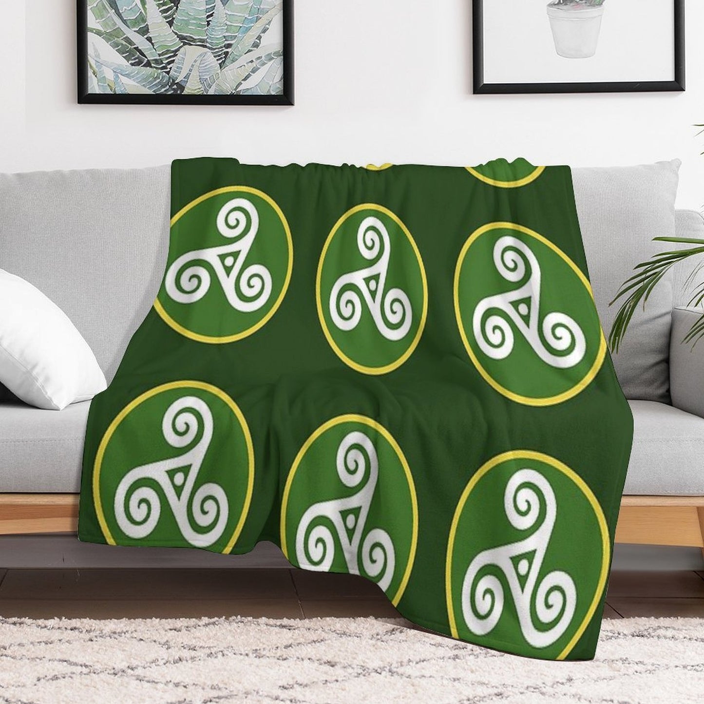Civilizations Emblems - Celts Travel-friendly Throw Blanket