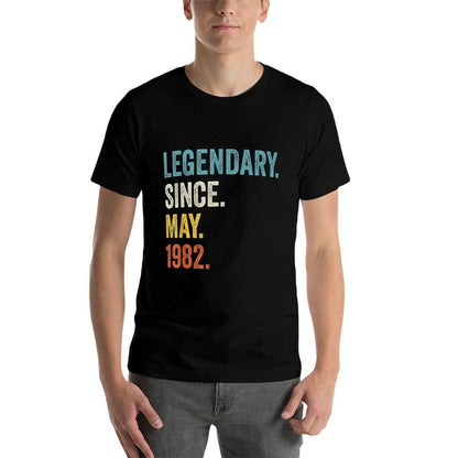 Legendary Since May 1982 40th Birthday  Slim-fit Cut T-Shirt