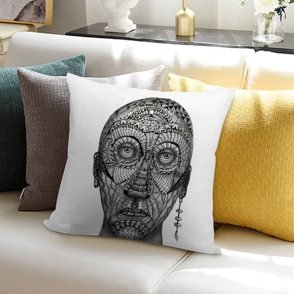 Tattoo Man Soft Multiple Sizes Throw Pillow