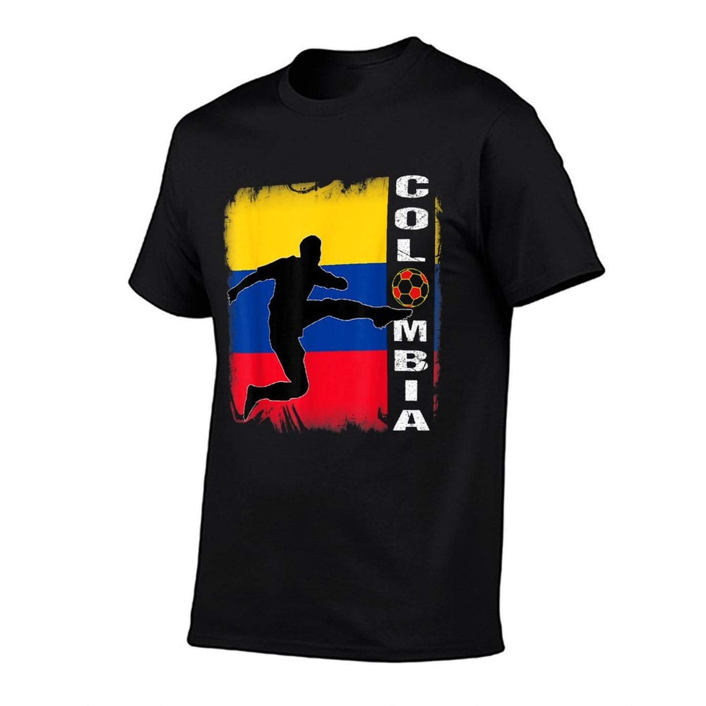 Colombia Retro Proud Colombian Patriotic  Heathered Texture T-Shirt
