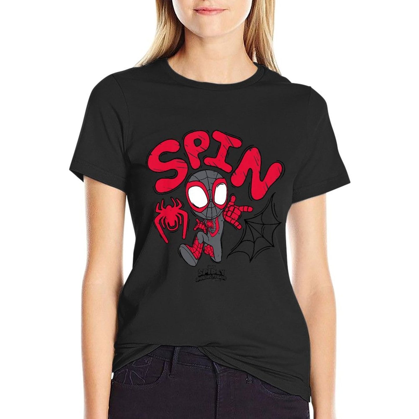 Kids Spidey And His Amazing Friends - Spin Scribble Comfortable T-Shirt