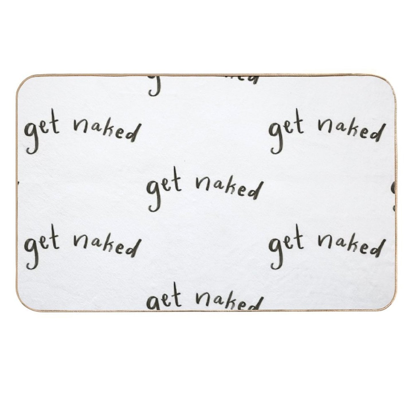 Get Naked Bathroom Art  Easy To Clean Bath Mat