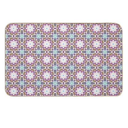Mediterranean Mosaic Tiles  Azulejo  Slip-Resistant Bath Mat