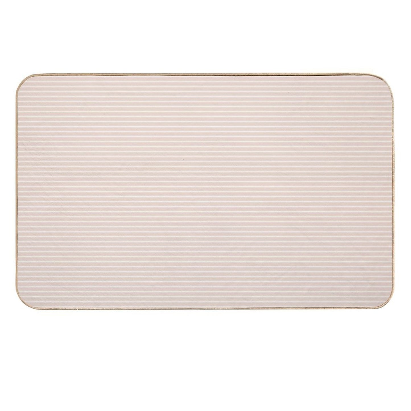 Thick Stripes - Almond  Toxin-Free Bath Mat
