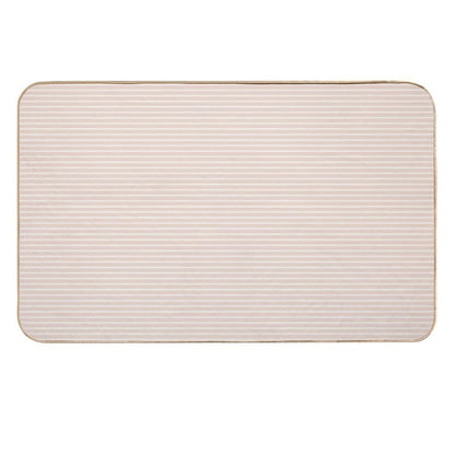 Thick Stripes - Almond  Toxin-Free Bath Mat