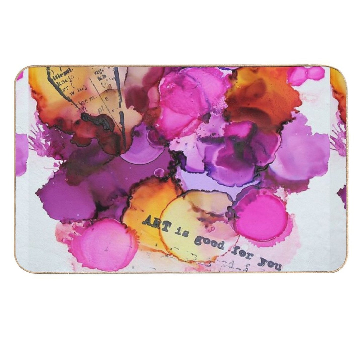 Love Story (happy Art)  Absorbent Bath Mat