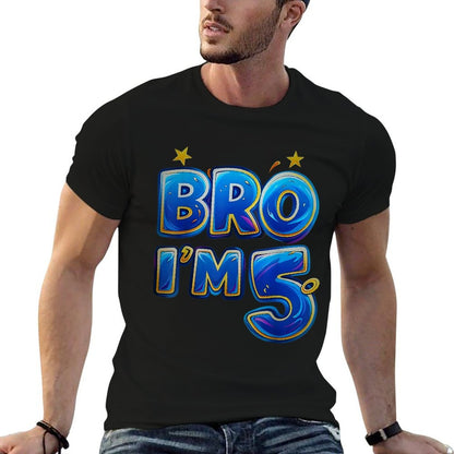 5th Birthday Boy Bro I'm 5 Years Old Party  Lightweight T-Shirt
