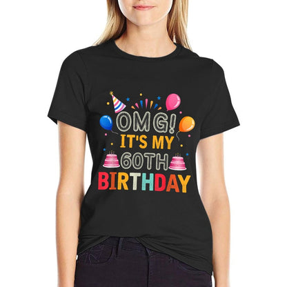 OMG! It's My 60th Birthday Funny 60 Years Old 60th Birthday  Vintage-inspired T-Shirt