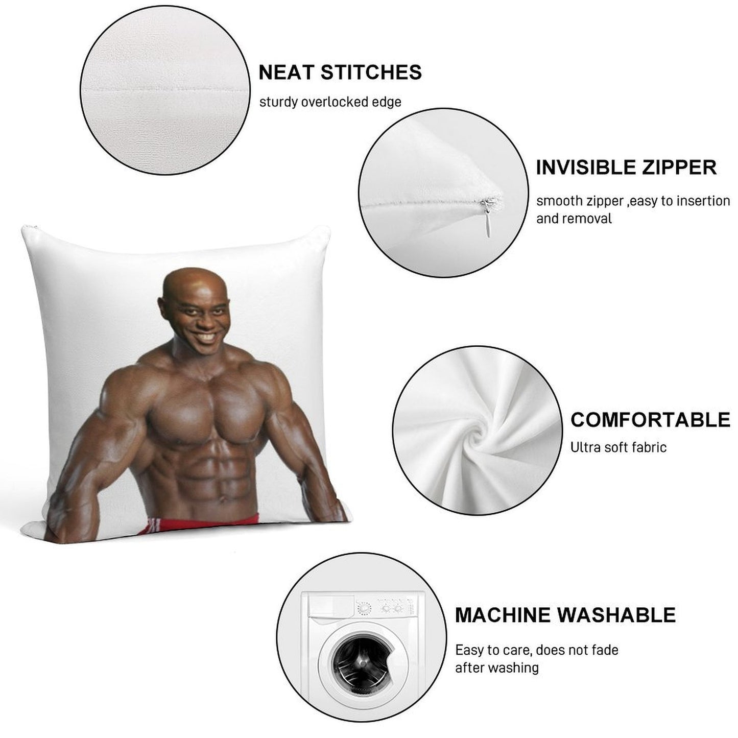 Sun's Out, Bun's Out! Ainsley Harriott Soft Home Decor Throw Pillow