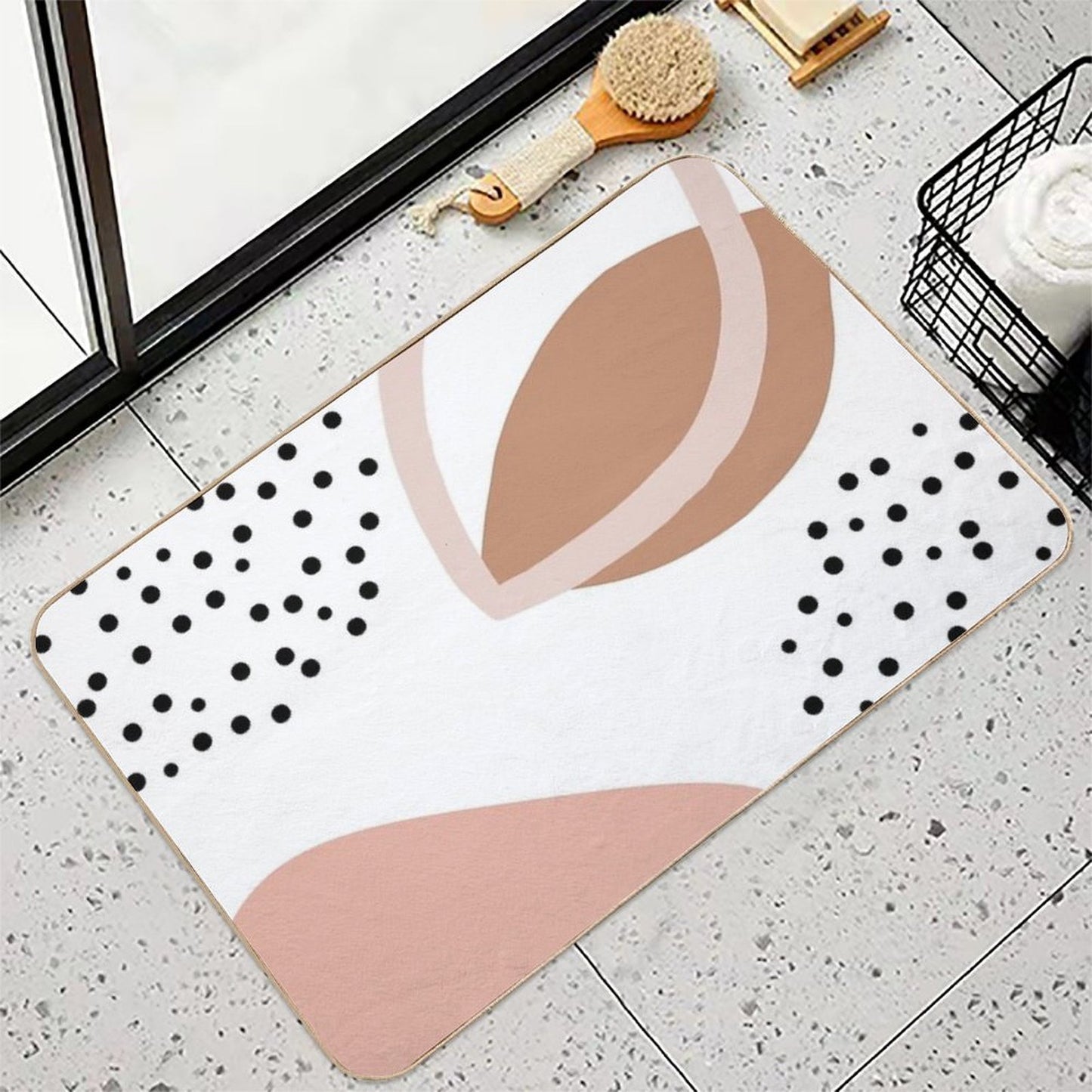 Abstract, Mid Century & Modern Kids Wall Art  Anti-Trip Bath Mat