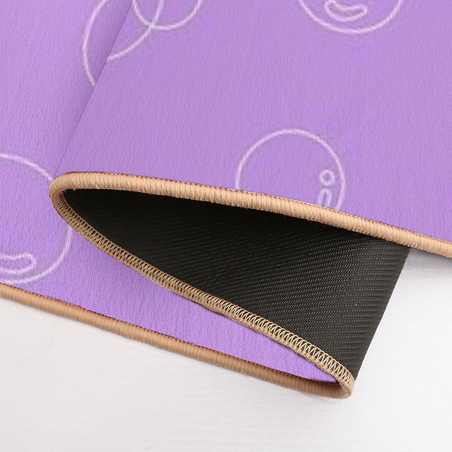 Bubbly White Art Print  Easy To Clean Bath Mat