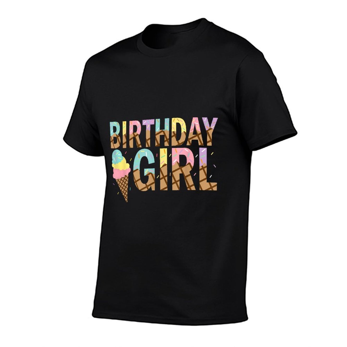 Birthday Girl Ice Cream Birthday Party Family Matching  Durable T-Shirt