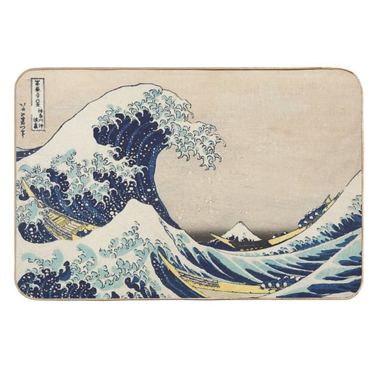 Great Wave of Kanagawa  Pet-Safe Bath Mat
