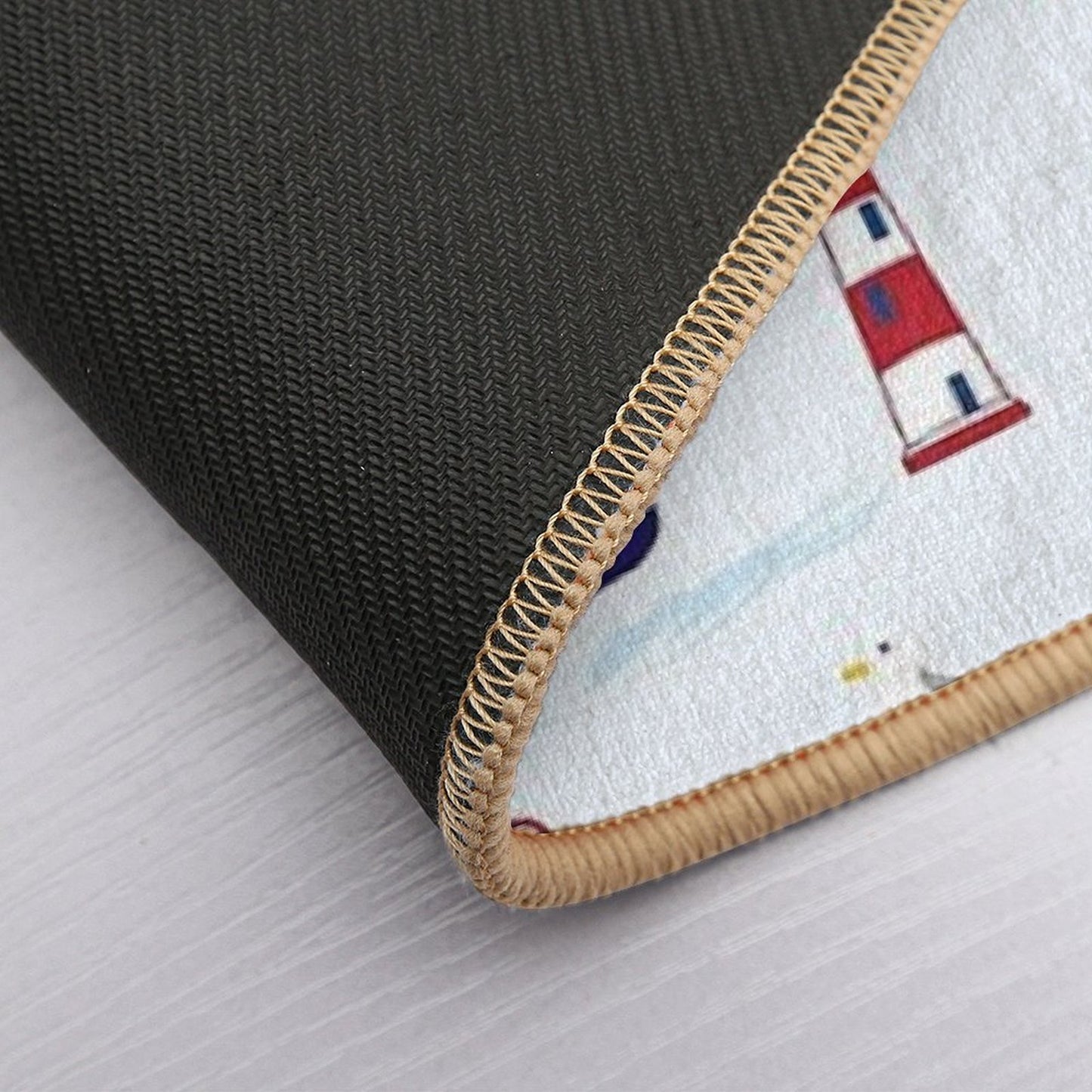 Lighthouse Sailor  Toxin-Free Bath Mat