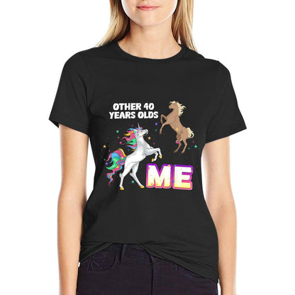 Unicorn Personalized Other 40 Years Old Birthday To Me 40th  Eco-friendly Material T-Shirt