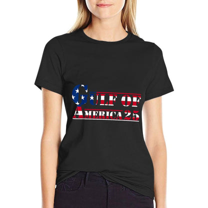 Retro Gulf Of US America 2025 American Flag Gulf Mexico Moisture-wicking T-Shirt