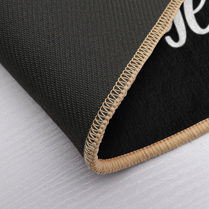 Fuck It Get Naked. White  Dirt-Trapping Bath Mat