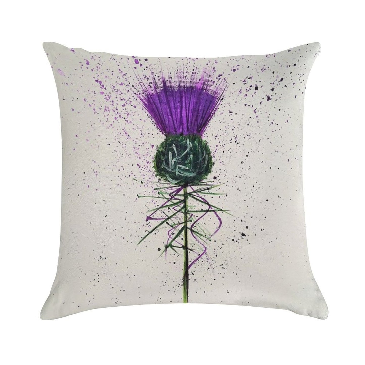 Purple Thistle Elegant Style Soft Ultra-Soft Texture Throw Pillow