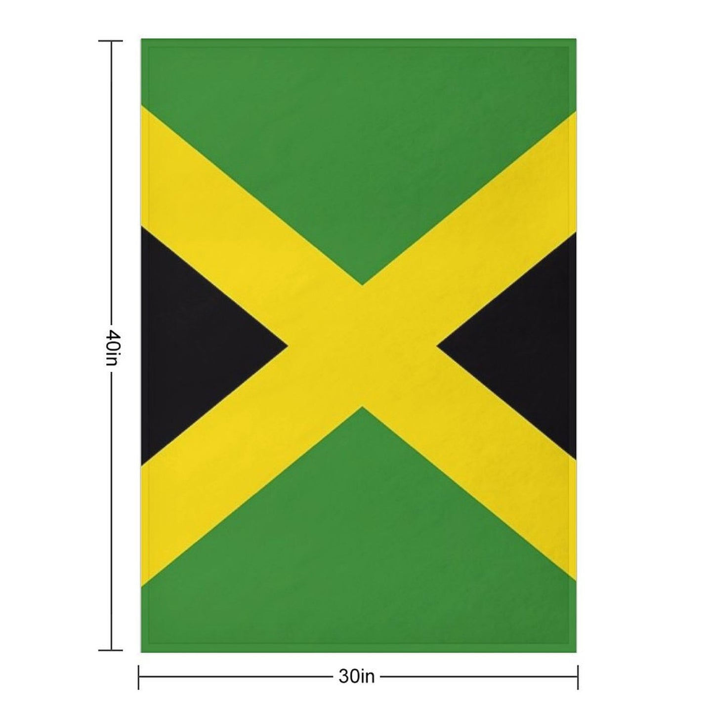 Jamaica Flag Quick-dry Throw Blanket