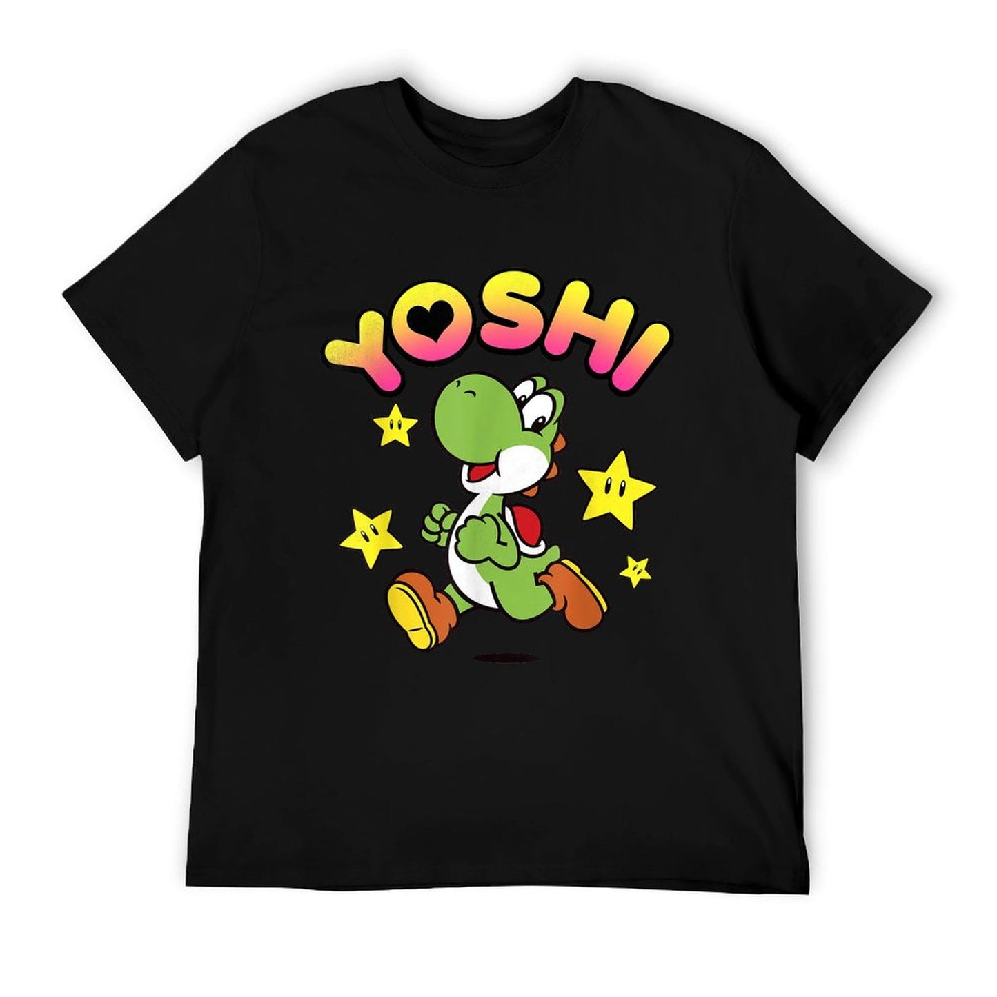 Nintendo Super Mario Yoshi Star Power Sprint Graphic Comfortable T-Shirt