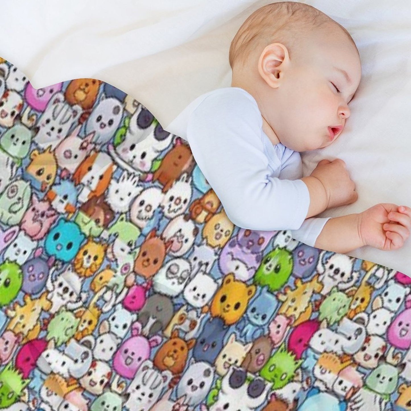 Lovely Kawaii Monsters Plush Throw Blanket
