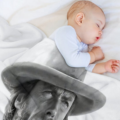 Clint Eastwood, Black And White, Vintage Cowboy Wall Art Easy Care Throw Blanket