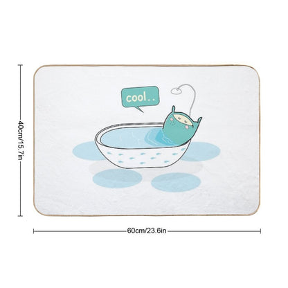 Pillow Summer Bathtub  Fade-Resistant Bath Mat
