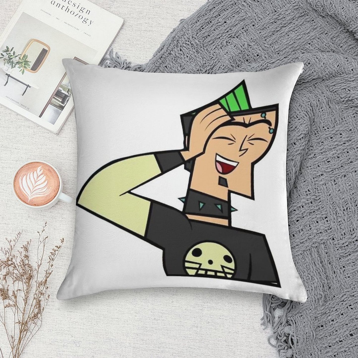 Duncan - Total Drama Soft Easy Maintenance Throw Pillow