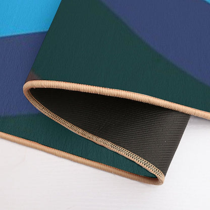 Retro Californian Waves  Repositionable Bath Mat