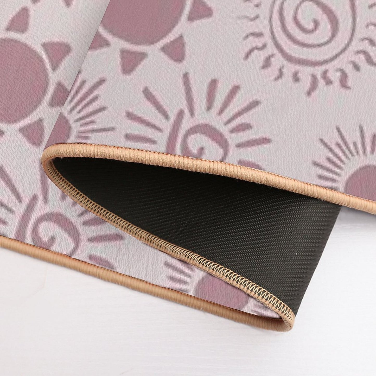 Magical Sun Bohemian Dreamy Aesthetic In Muted Colors Light & Dark Muted Pink  Multi-Purpose Bath Mat