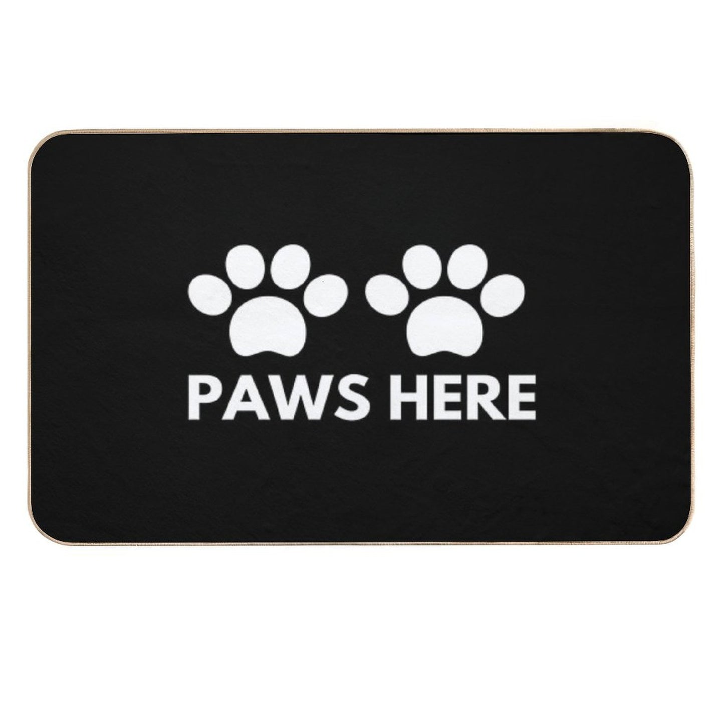 Paws Here  Rapid-Drying Bath Mat