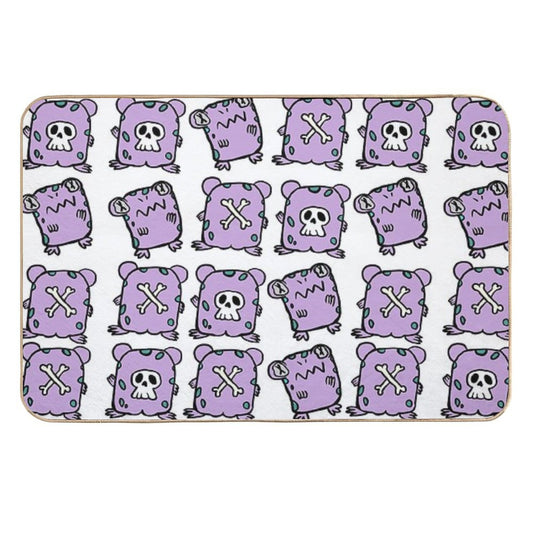 Croaker Pattern (frog And Toad) Durable Bath Mat