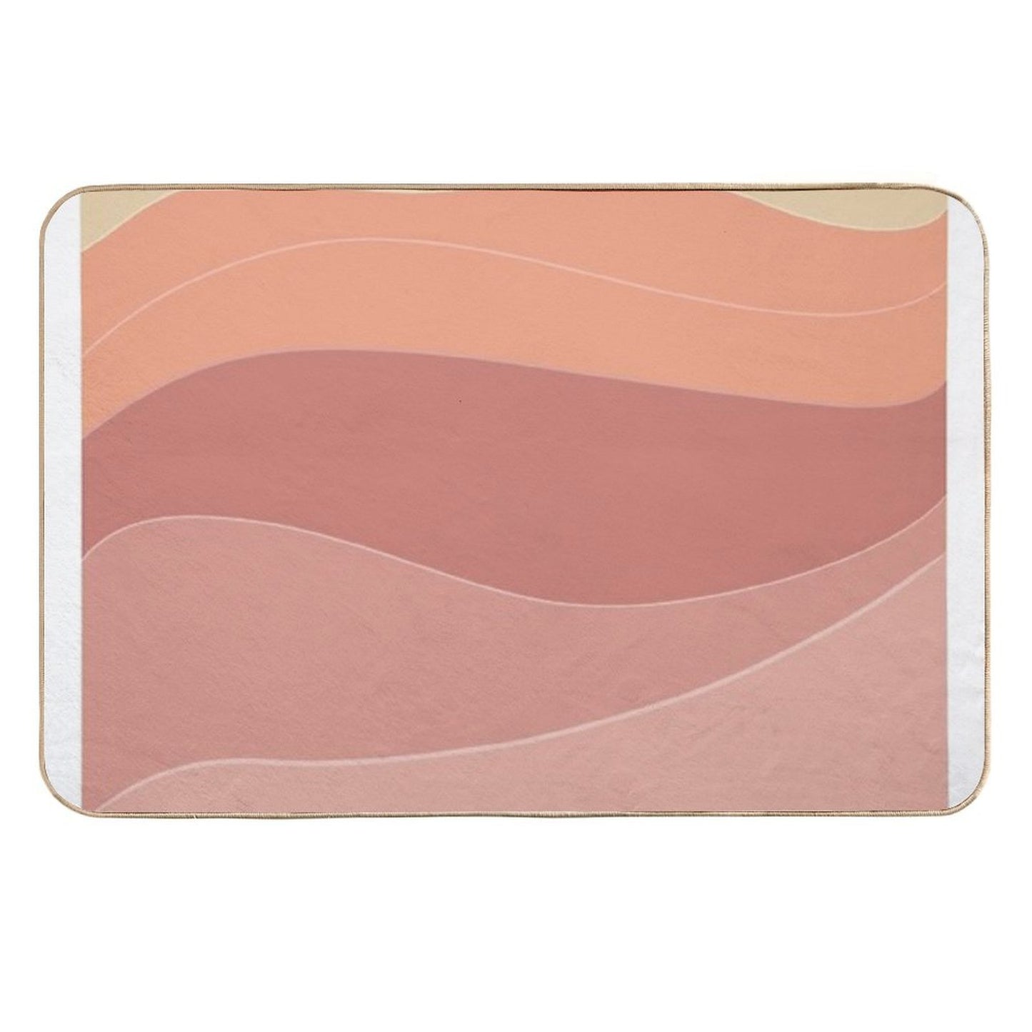 Saharan Boho Waves  Slip-Resistant Bath Mat